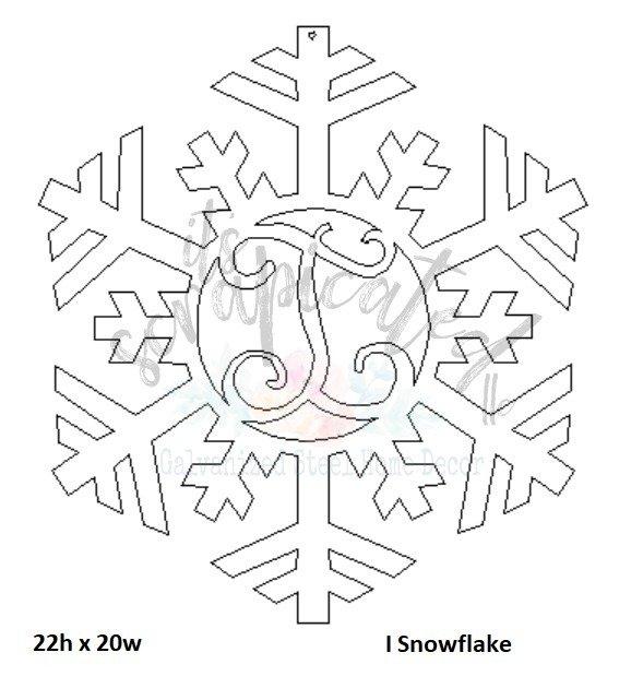 Bare Metal - Initial Snowflake It's Scrapicated, LLC 