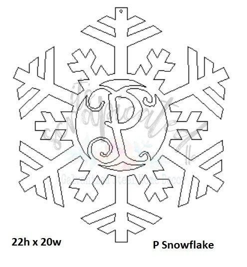 Bare Metal - Initial Snowflake It's Scrapicated, LLC 
