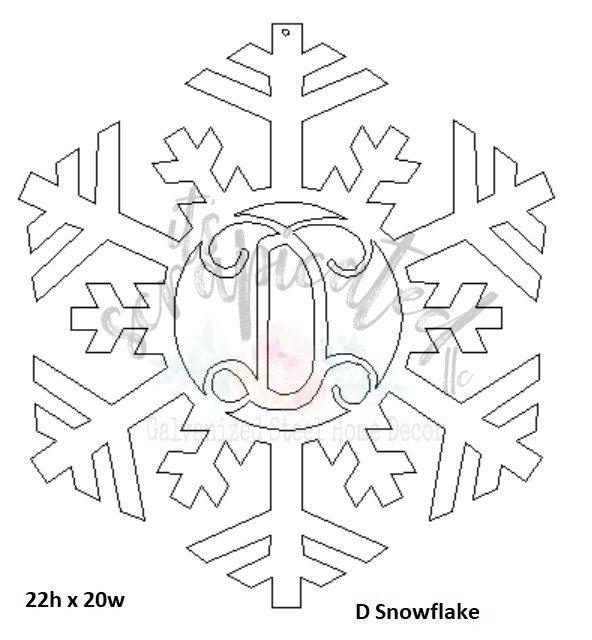 Bare Metal - Initial Snowflake It's Scrapicated, LLC 