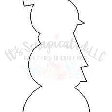 Bare Metal - Large Snowman - 3 feet It's Scrapicated, LLC 