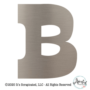 Bare Metal - Letter B  