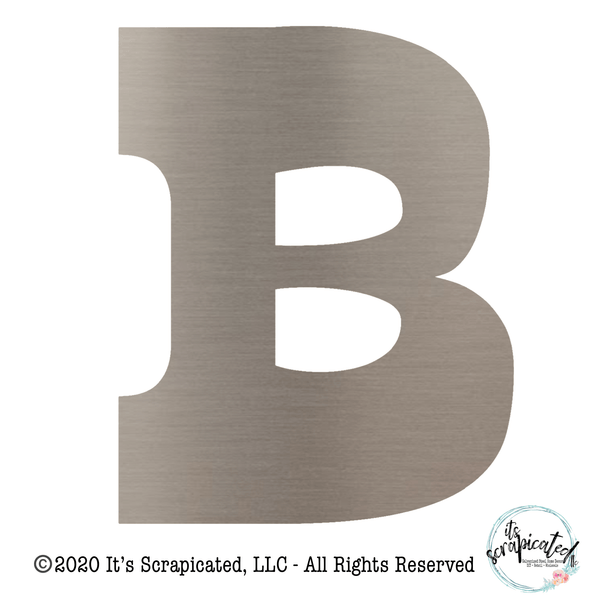 Bare Metal - Letter B  