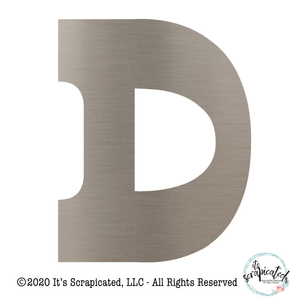 Bare Metal - Letter D 