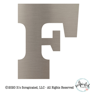 Bare Metal - Letter F  