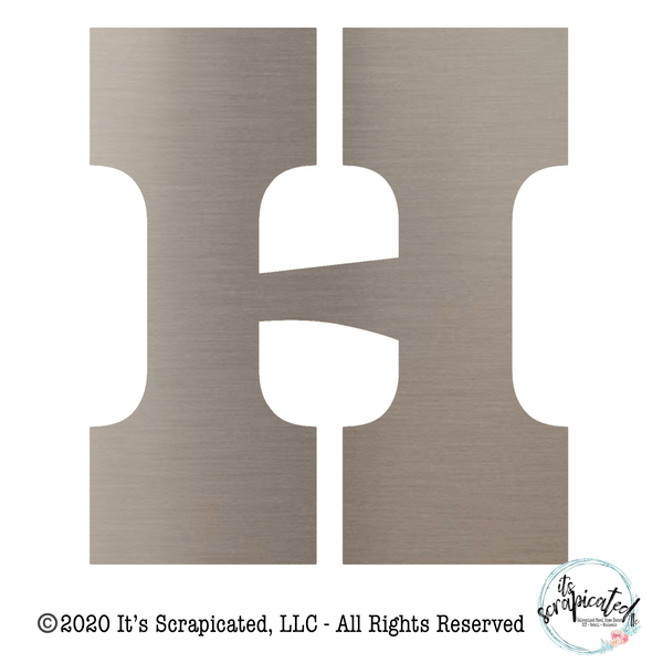 Bare Metal - Letter H  