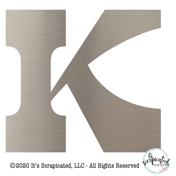 Bare Metal - Letter K  