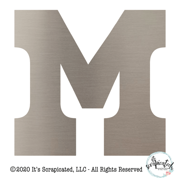 Bare Metal - Letter M 
