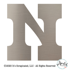Bare Metal - Letter N 