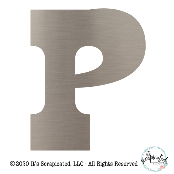 Bare Metal - Letter P  