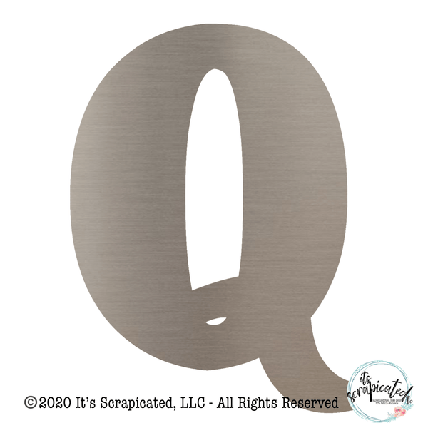 Bare Metal - Letter Q  