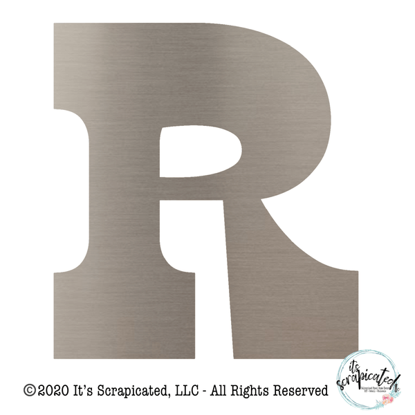 Bare Metal - Letter R  