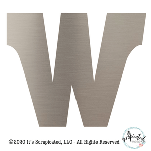 Bare Metal - Letter W  