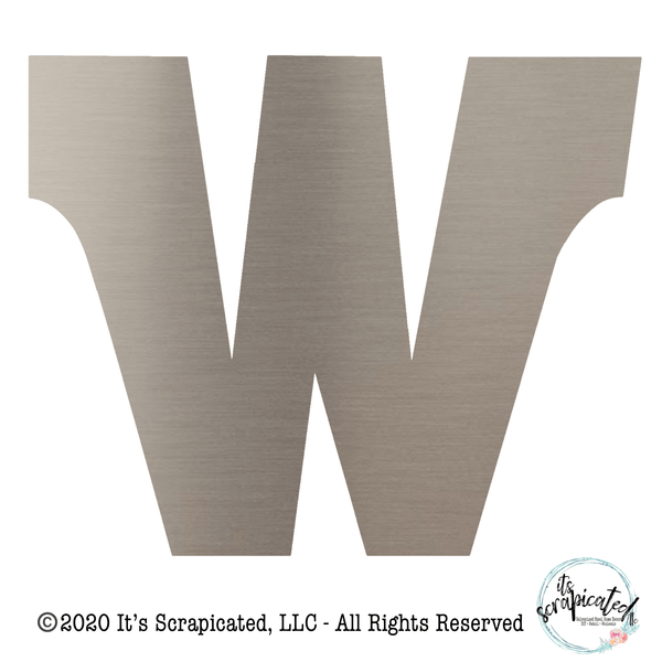 Bare Metal - Letter W  