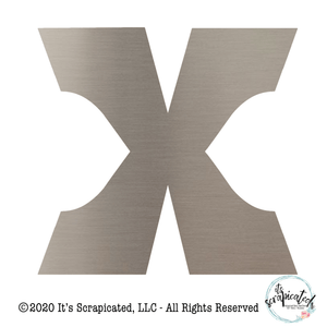 Bare Metal - Letter X 