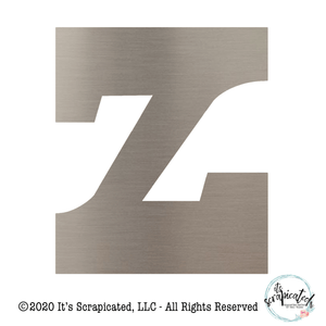 Bare Metal - Letter Z  