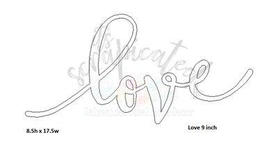 Bare Metal - Love 9" It's Scrapicated, LLC