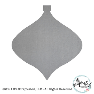 Bare Metal - Oblong Ornament It's Scrapicated, LLC 