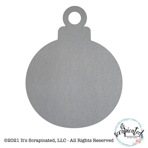 Bare Metal - Round Ornament It's Scrapicated, LLC 