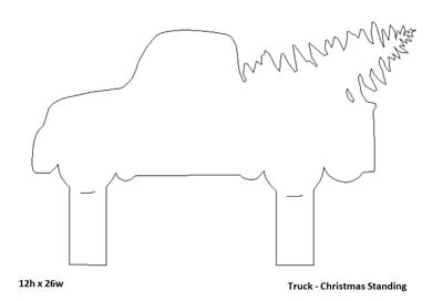 Bare Metal - Truck - Christmas Standing 