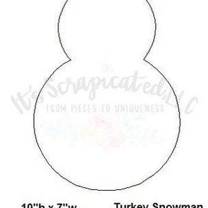 Bare Metal - Turkey Snowman