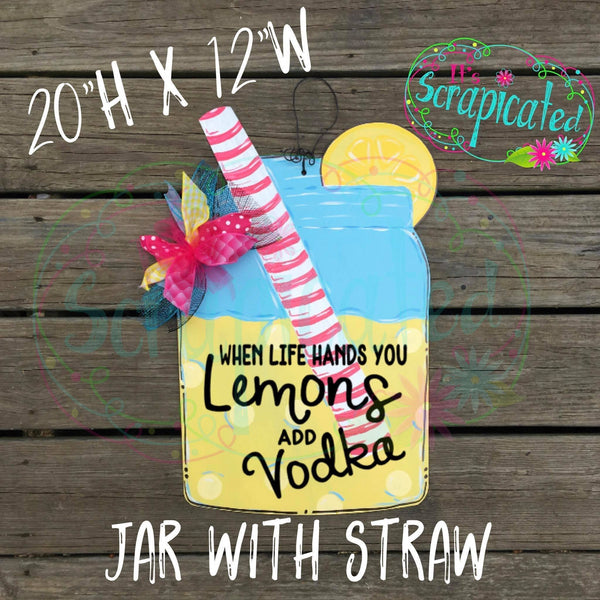 Jar With Straw