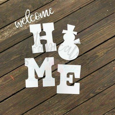 Porch Candy® - HOME SNOWMAN - Bare Metal Design Set  
