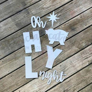 Porch Candy® - OH HOLY NIGHT - Bare Metal Design Set 